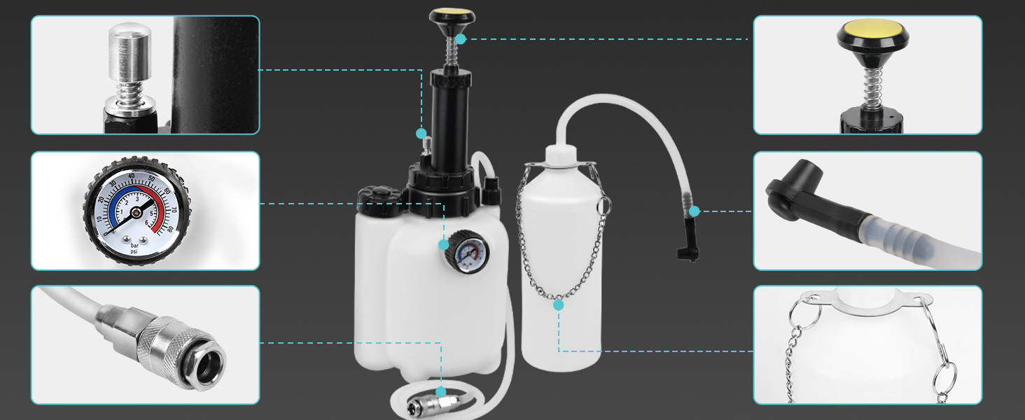Recipiente de 3L de gran capac - Brake Fluid reseña y precio