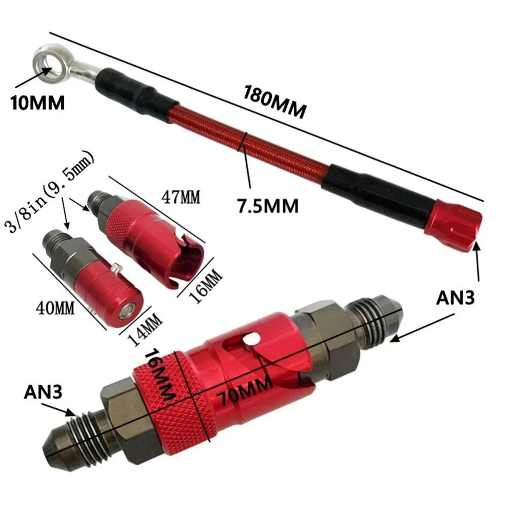 Kit adaptador de manguera de f - Brake Line Motorcycle reseña y precio