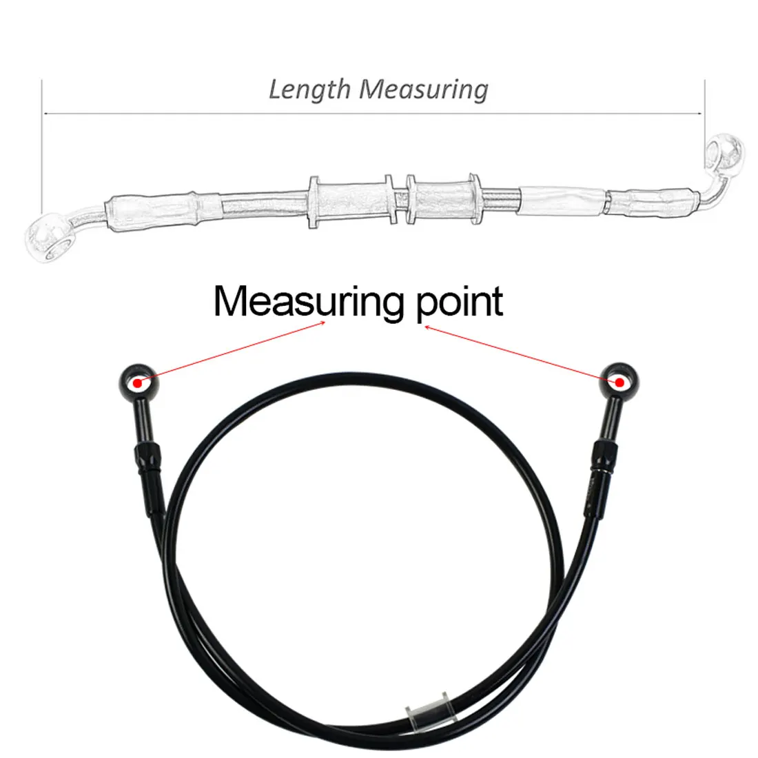 Manguera de freno trenzada AN3 - Motorcycle Brake Cable reseña y precio